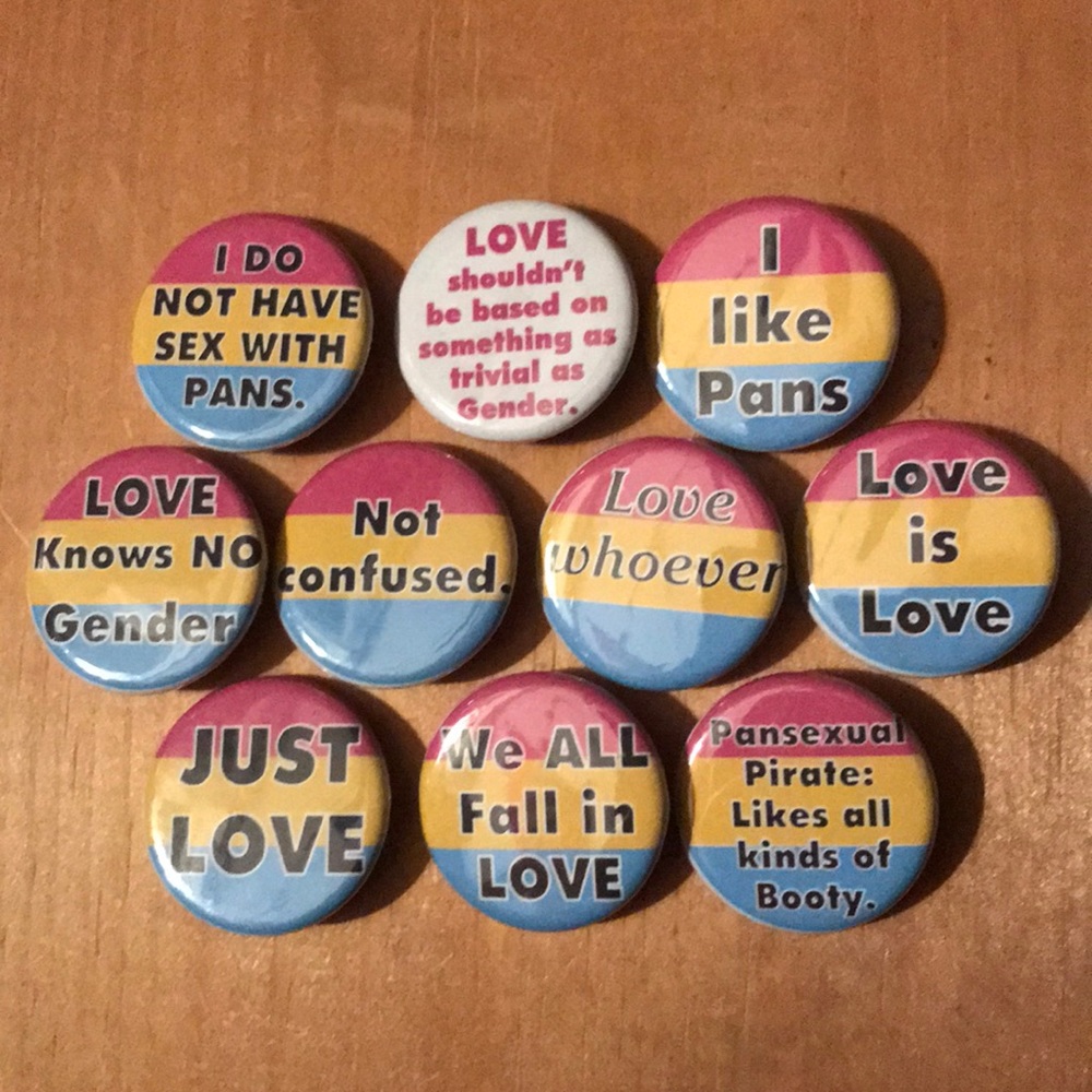 Pansexual pride pins!